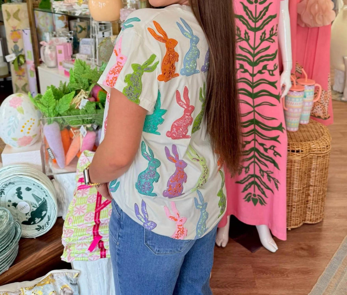 Queen Of Sparkles - Easter Bunny Tee