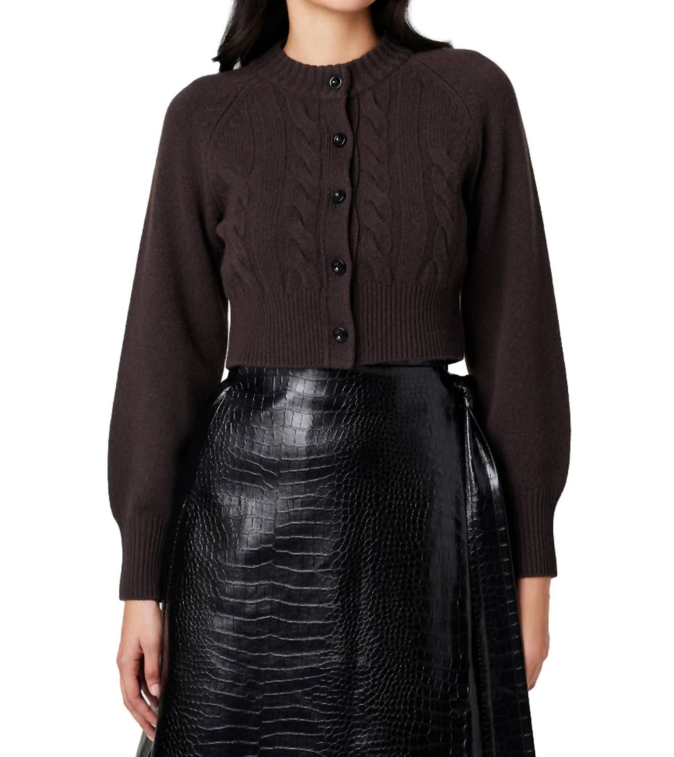 Toccin - Rita Cable Knit Cashmere Cardigan