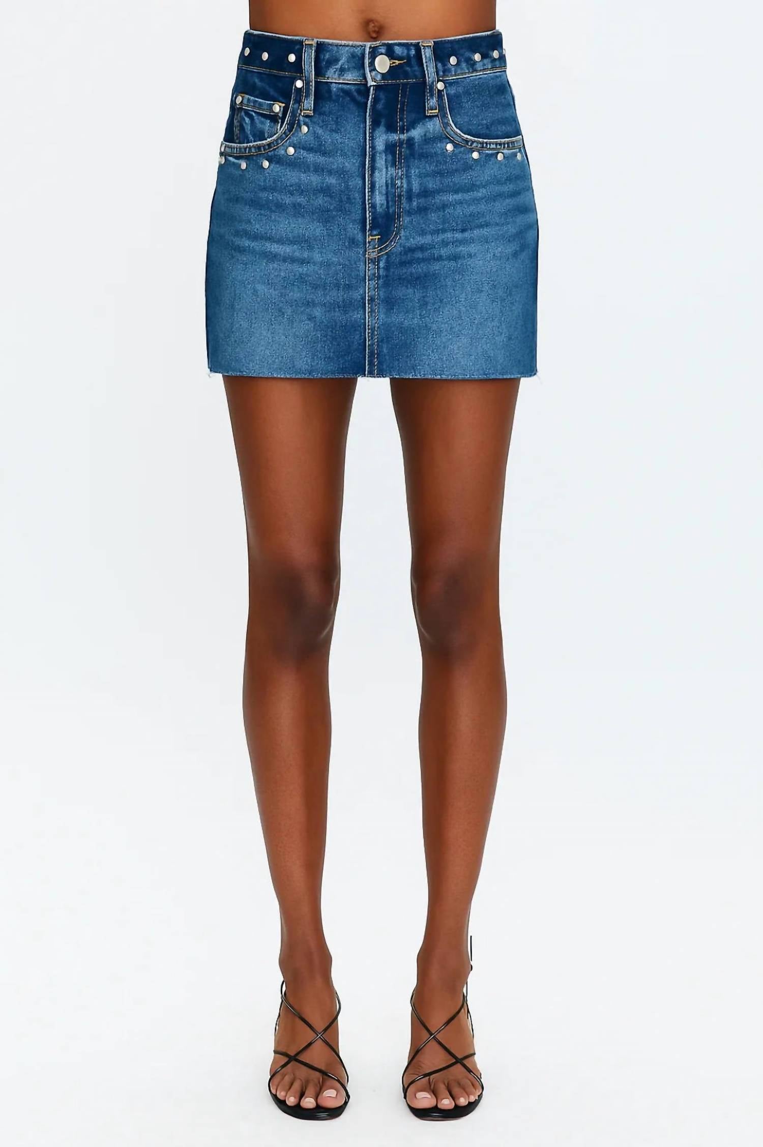 PISTOLA Skye Mini Skirt in artemis - women's skirt
