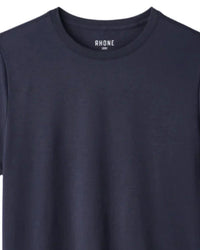 RHONE Men's Element Tee in navy - men's t-shirt - detail view