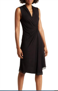 T Tahari - V-Neck Midi Dress