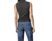 Lilla P - Shirred Mock Neck Tank