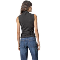 Lilla P - Shirred Mock Neck Tank