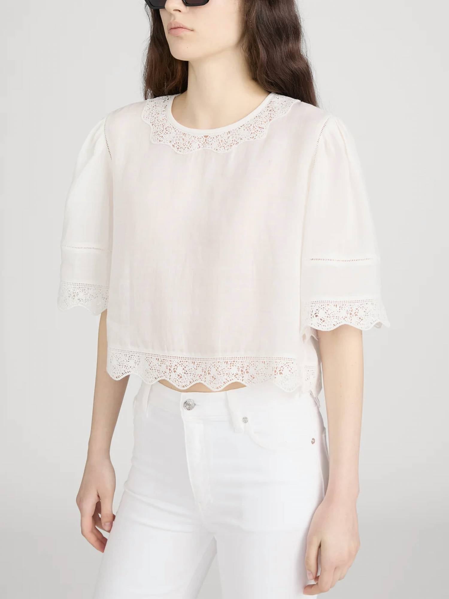 Frame - The Embroidered Top