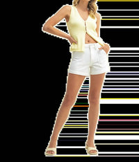 Just Usa - Amber High-rise Classic Utility Shorts