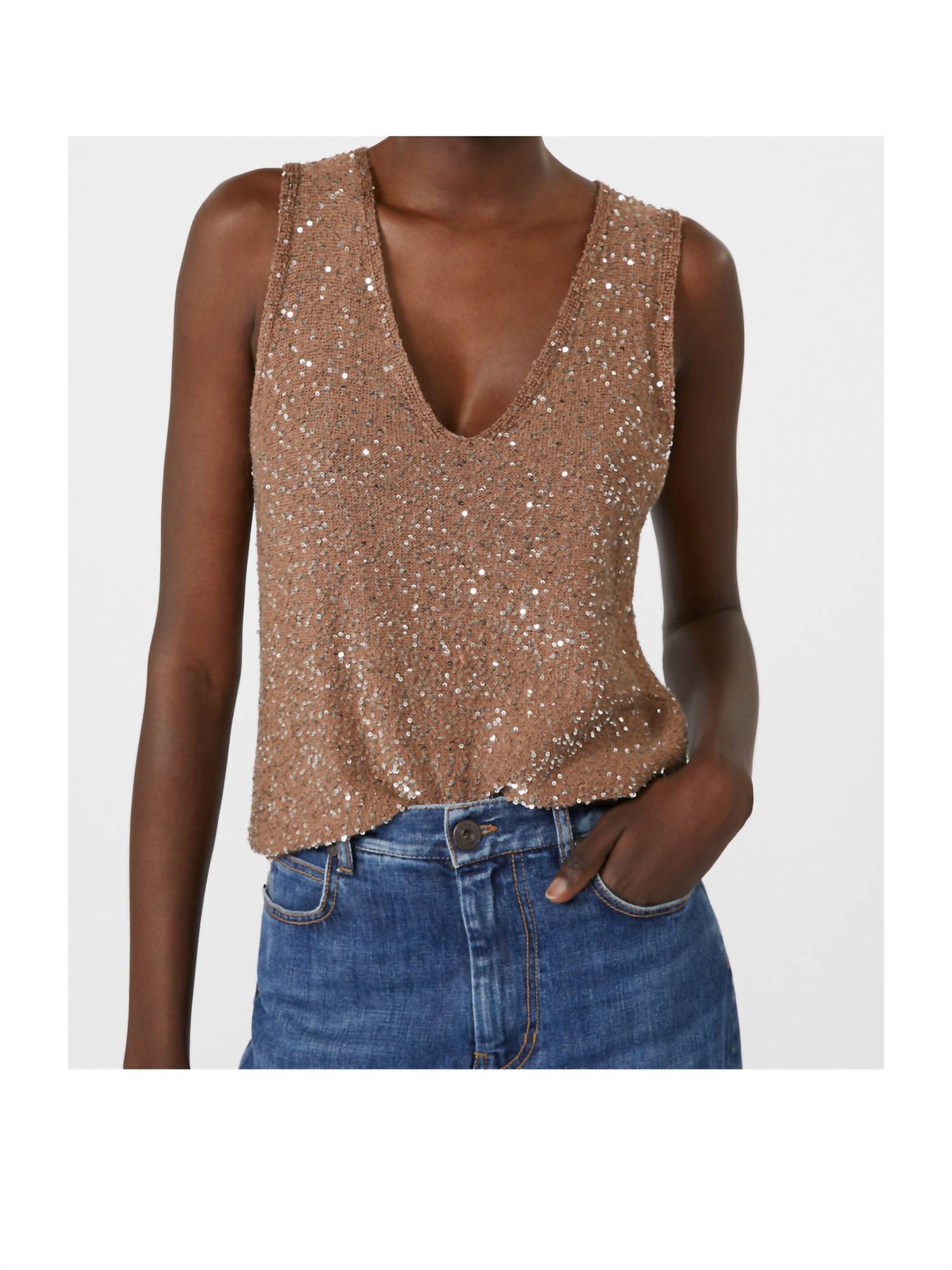 Weekend Max Mara - Sequined Knitted Maglia Top