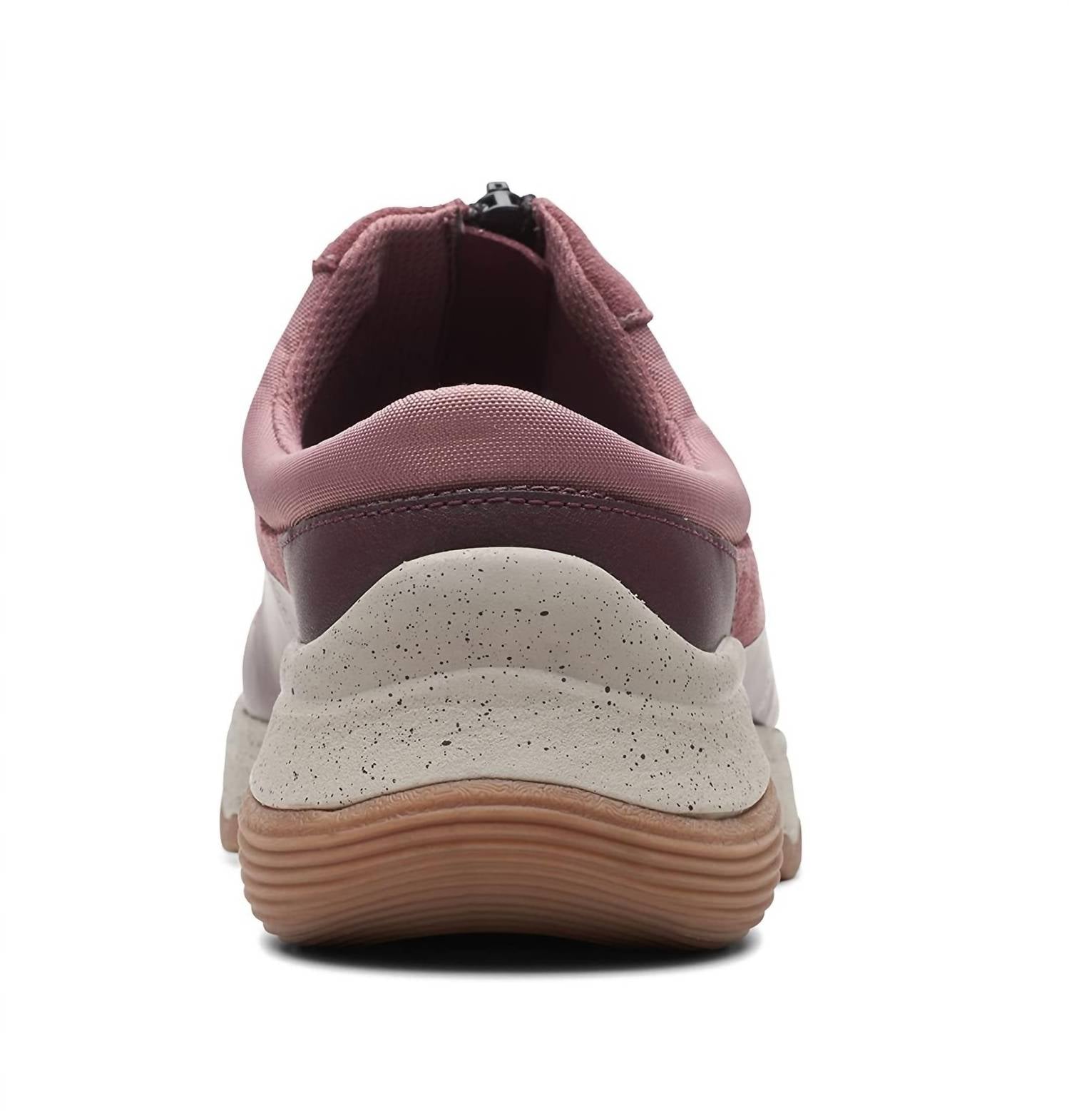 Clarks Women's Jaunt Way Clog in dark rose suede - women's shoe - view 5