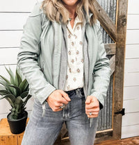 Mauritius - Finja Hooded Lamb Skin Jacket