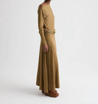 TWP Cold Shoulder Asymmetric Sweater in ermine - women's sweater - alternate view