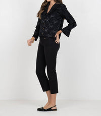 Emily Mccarthy - Cameron Pleated Cuff Sleeves Top