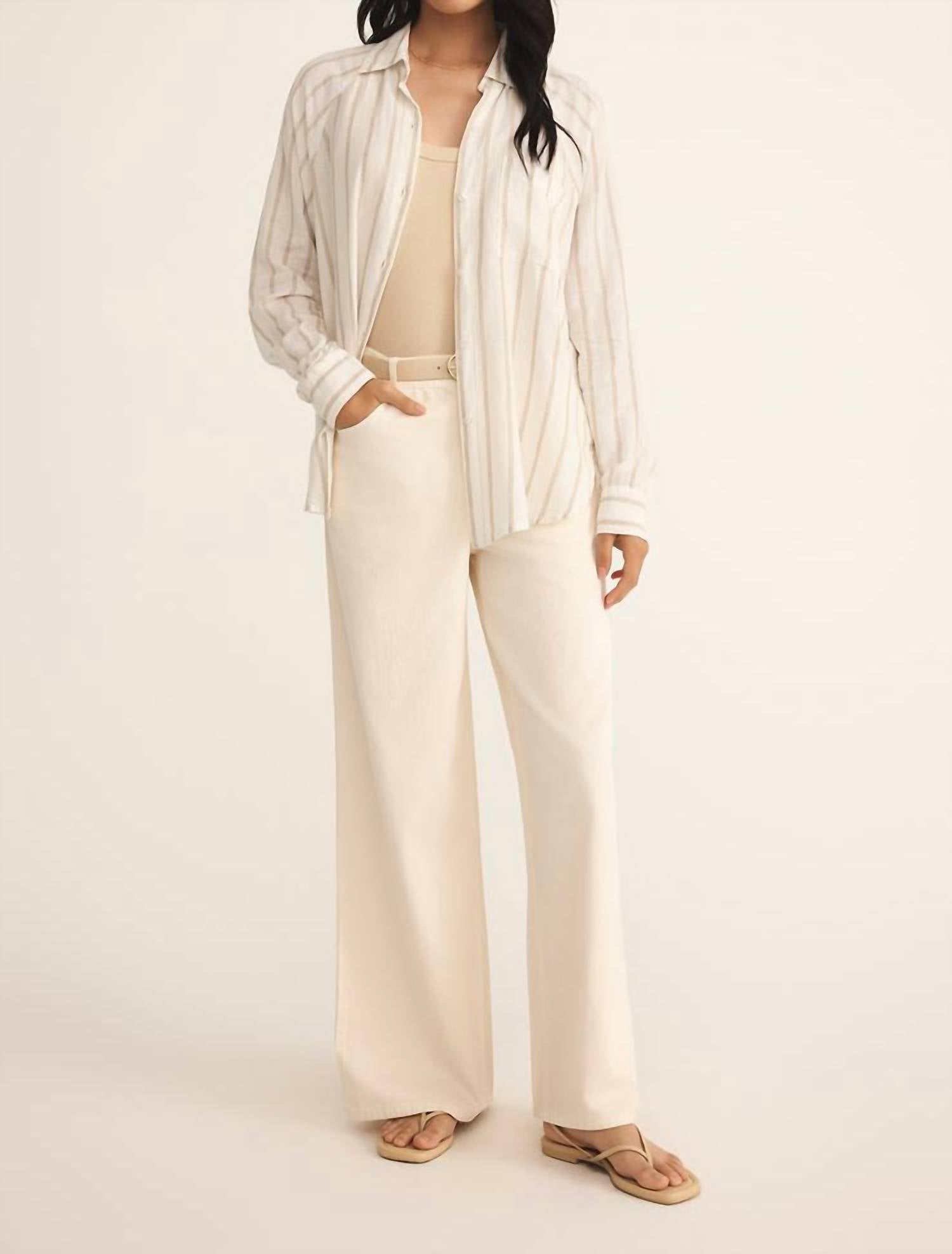 Z Supply - Perfect Linen Striped Top