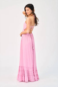 Hyfve - Smocked Halter Tiered Maxi Dress