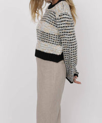 Sage The Label - Ellington Mixed Yarn Bell Sleeve Sweater