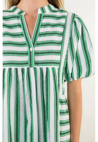 Thml - Stripes Puff Sleeves Blouse
