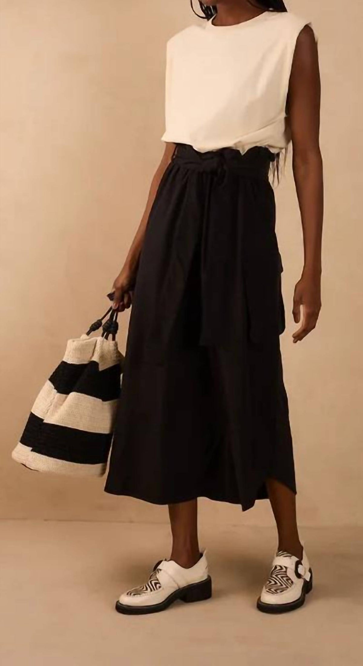 Dress To - Front Ties T-shirt Bodice Maxi Dress