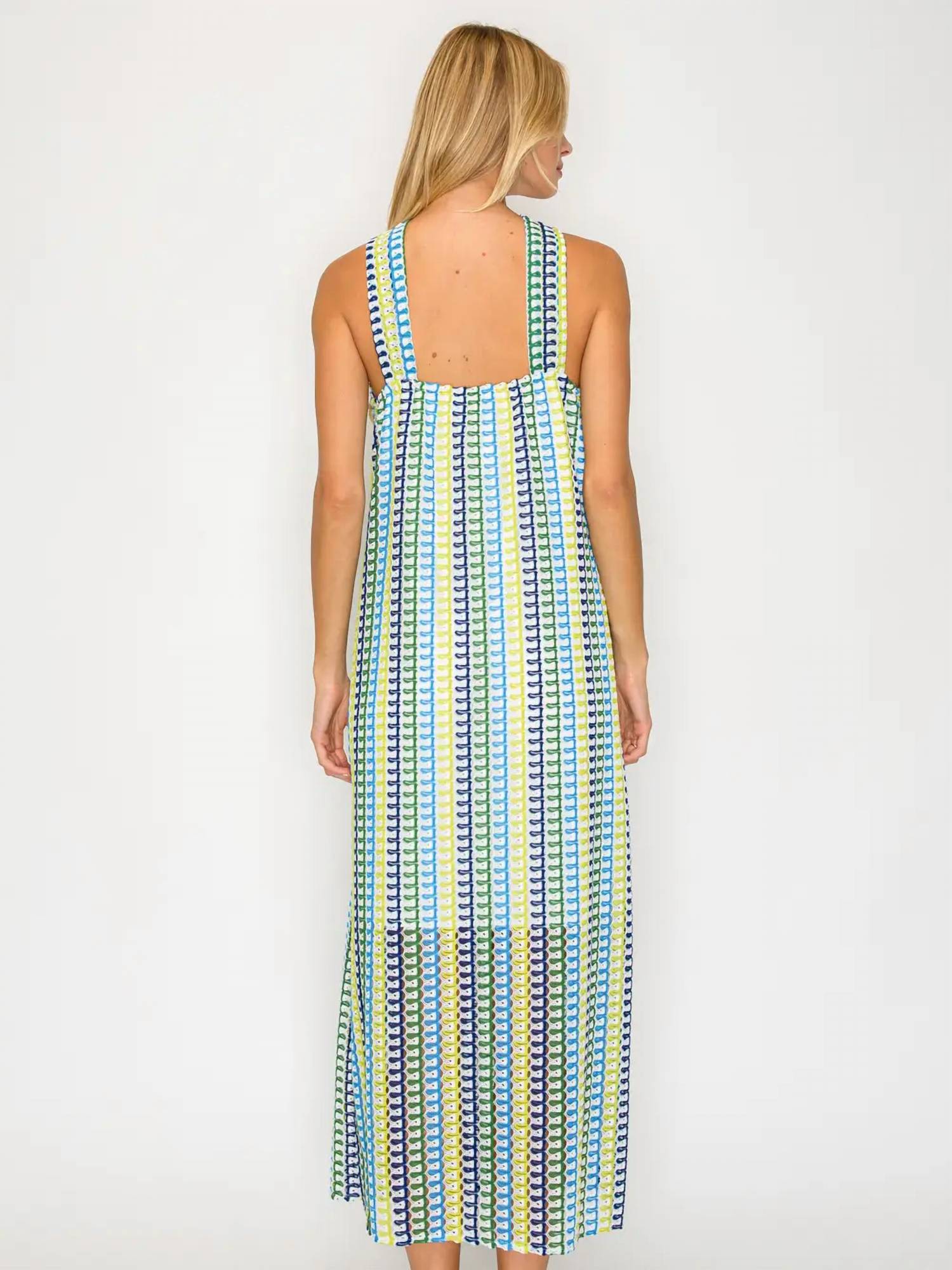 Meet Me In Santorini - Halter Midi Dress