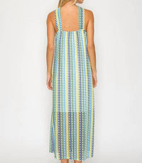 Meet Me In Santorini - Halter Midi Dress