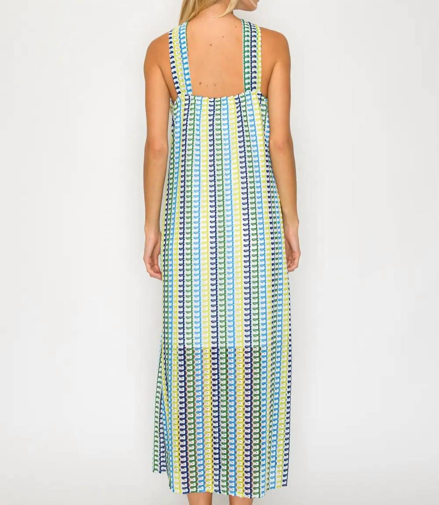 Meet Me In Santorini - Halter Midi Dress