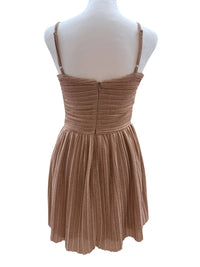 Katie J NYC Junior Sabrina Dress in nude shimmer - kids' dress - alternate view