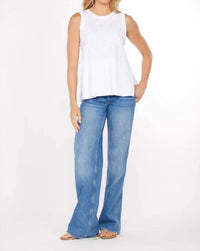 Mododoc - Ribbed Peplum Tank