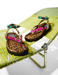Betsey Johnson Women's Conley Metallic Sandal in multi - women's sandal