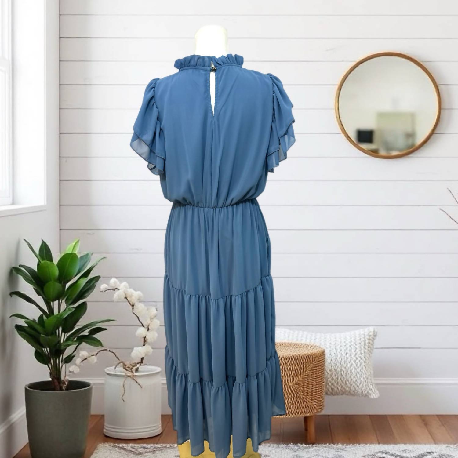 Haptics - Mock Neck Maxi Dress