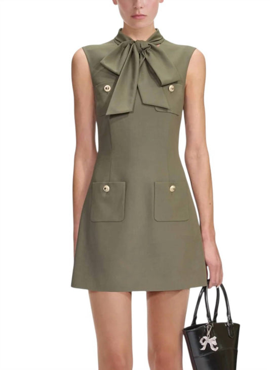 Self-Portrait - Twill Mini Dress