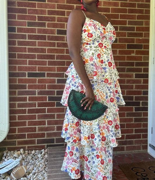 Skies Are Blue - Betsey Floral Tiered Dress Maxi Dress