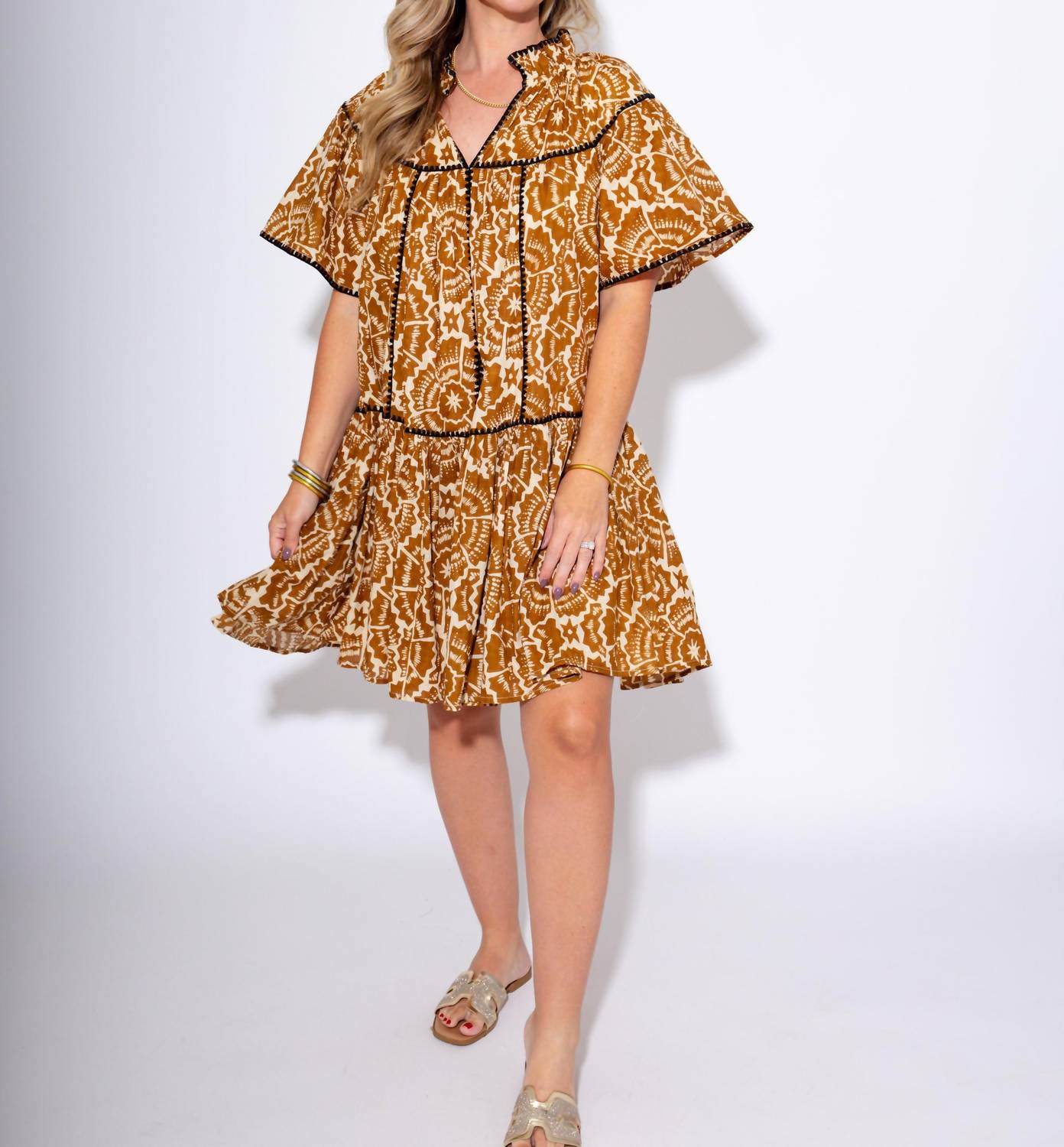 Ivy Jane - Shell Stitched Trim Dress