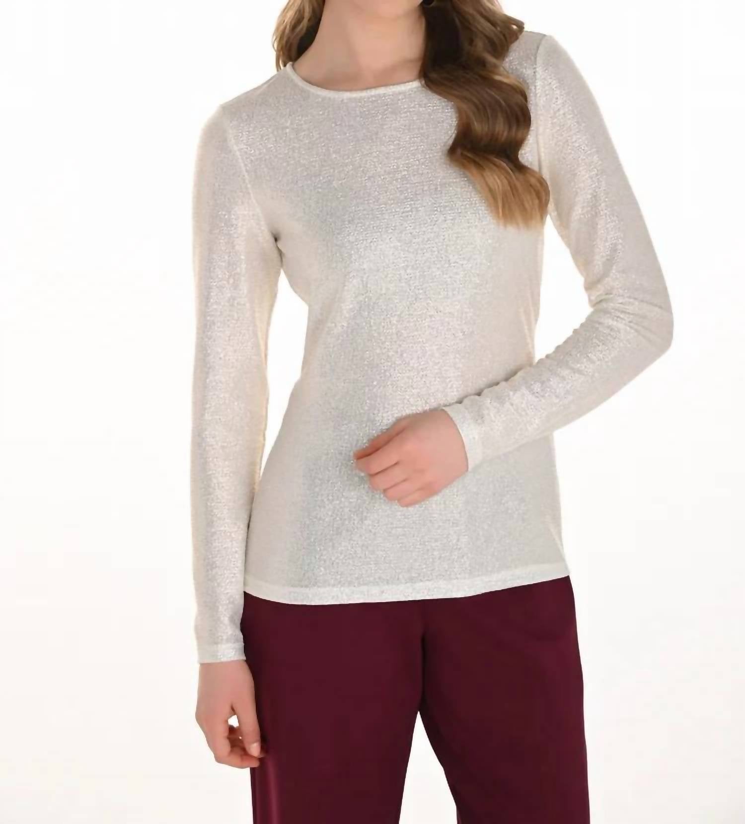 Frank Lyman - Whitley Sparkle Long Sleeve Pullover Top