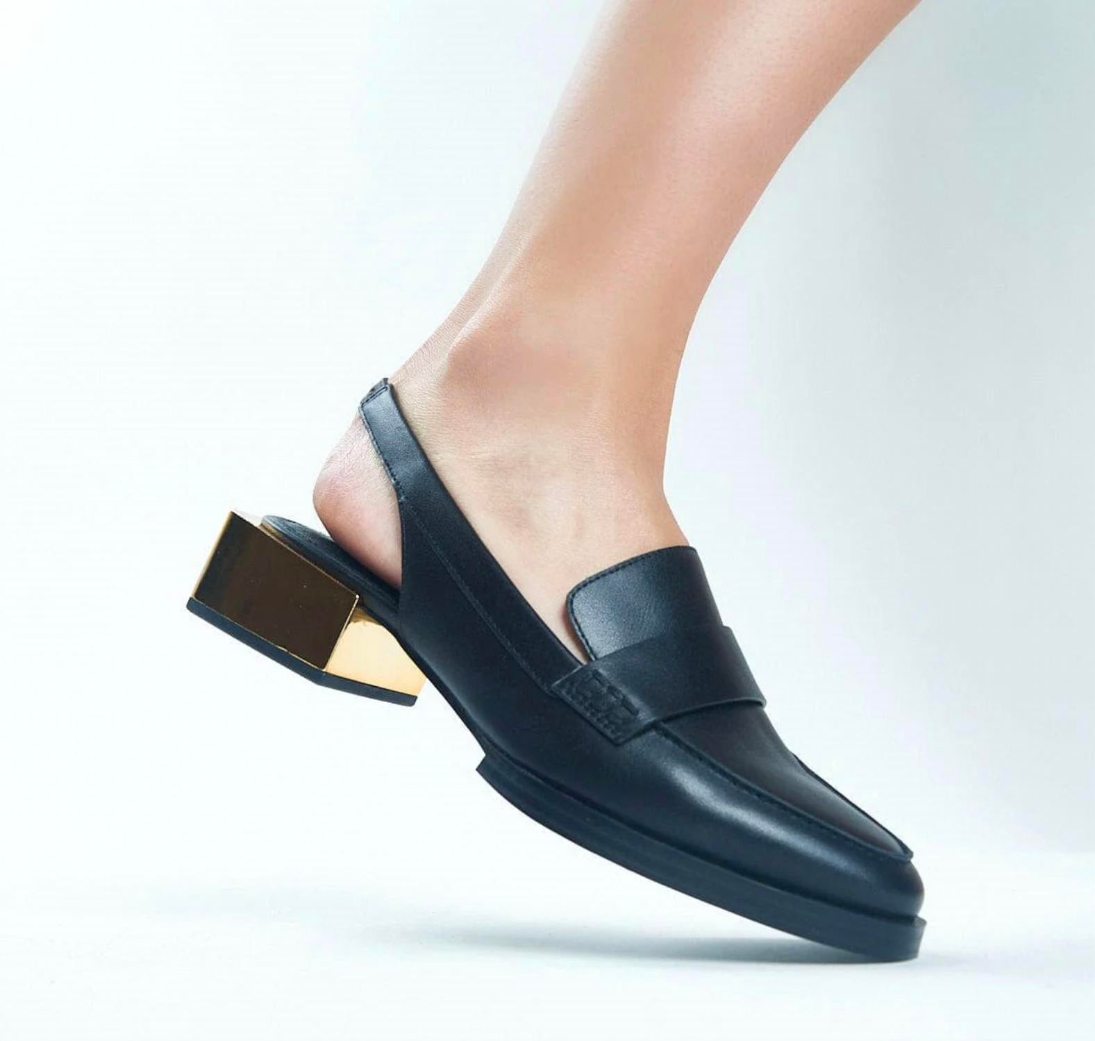 CECELIA NEW YORK Women's Oyster Mules in black - women's shoe - view 4