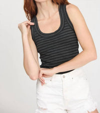 Project Social T - Annouk Scoop Neck Stripped Tank Top