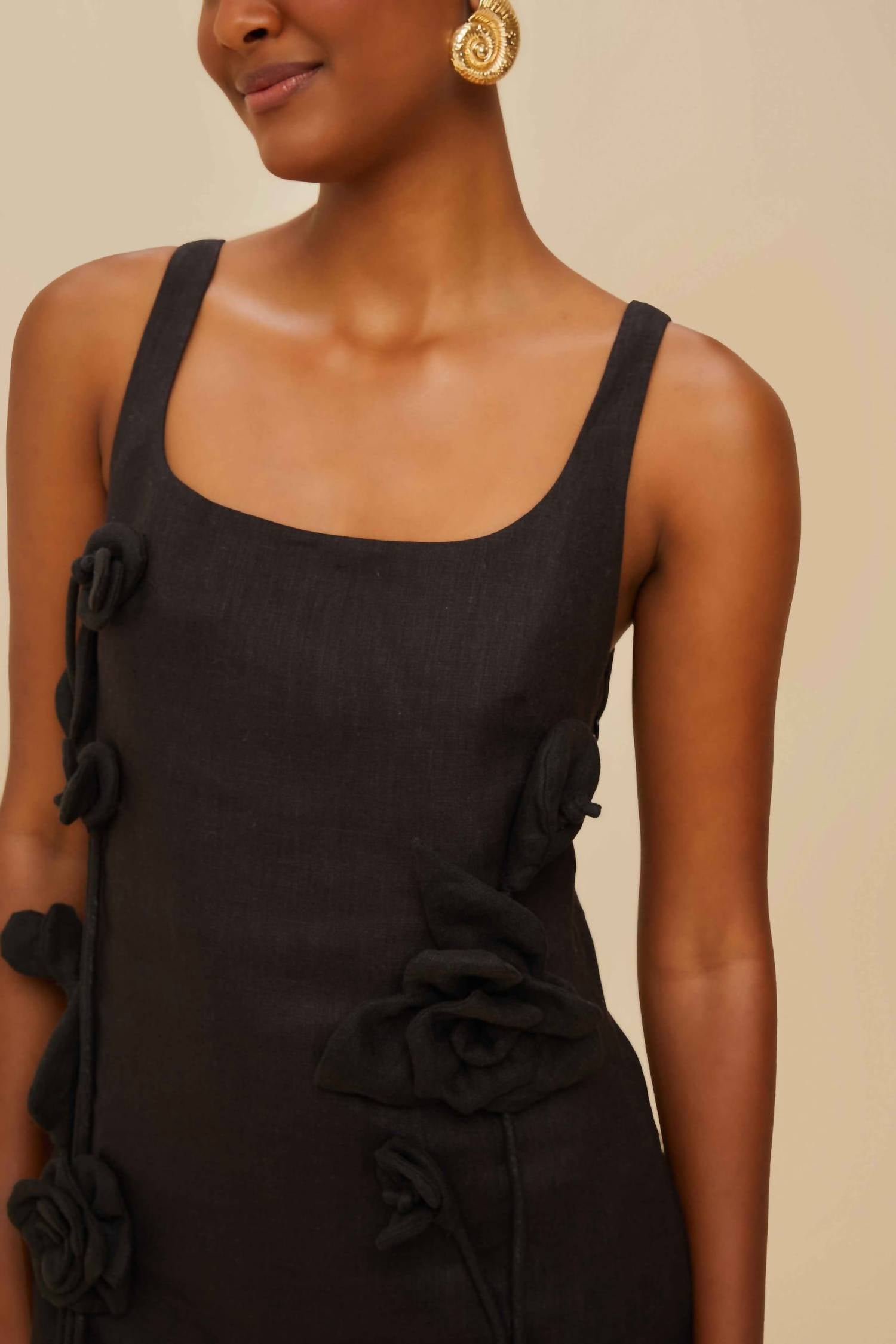 Farm Rio - Premium Linen Sleeveless Mini Dress