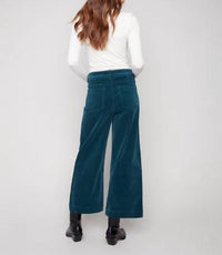 Charlie B - Patch Pocket Flare Corduroy Pants