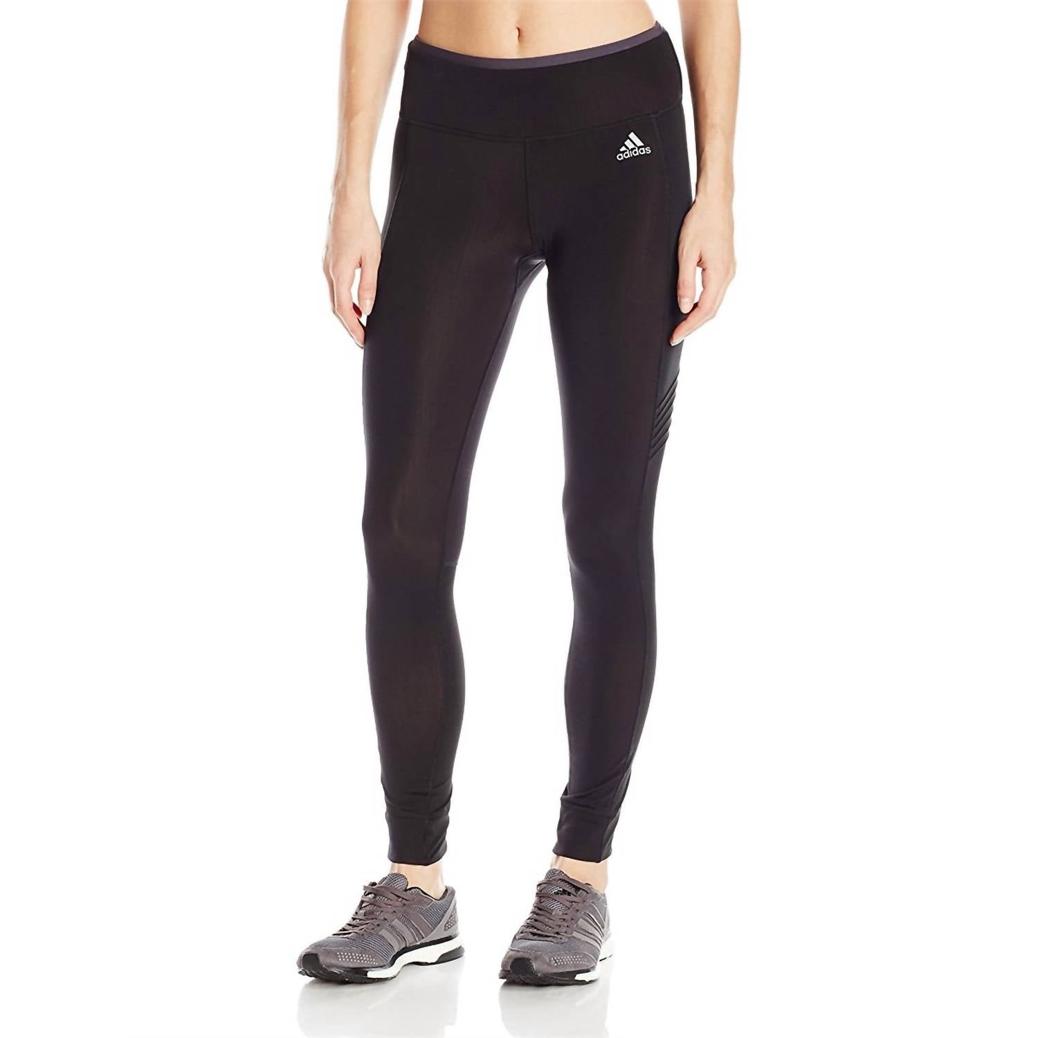 adidas Women's Sequencials Climaheat Long Tight Leggings in black - women's pants