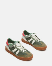 STEVE MADDEN Women's Verdict Sneakers in green - women's sneaker - detail view