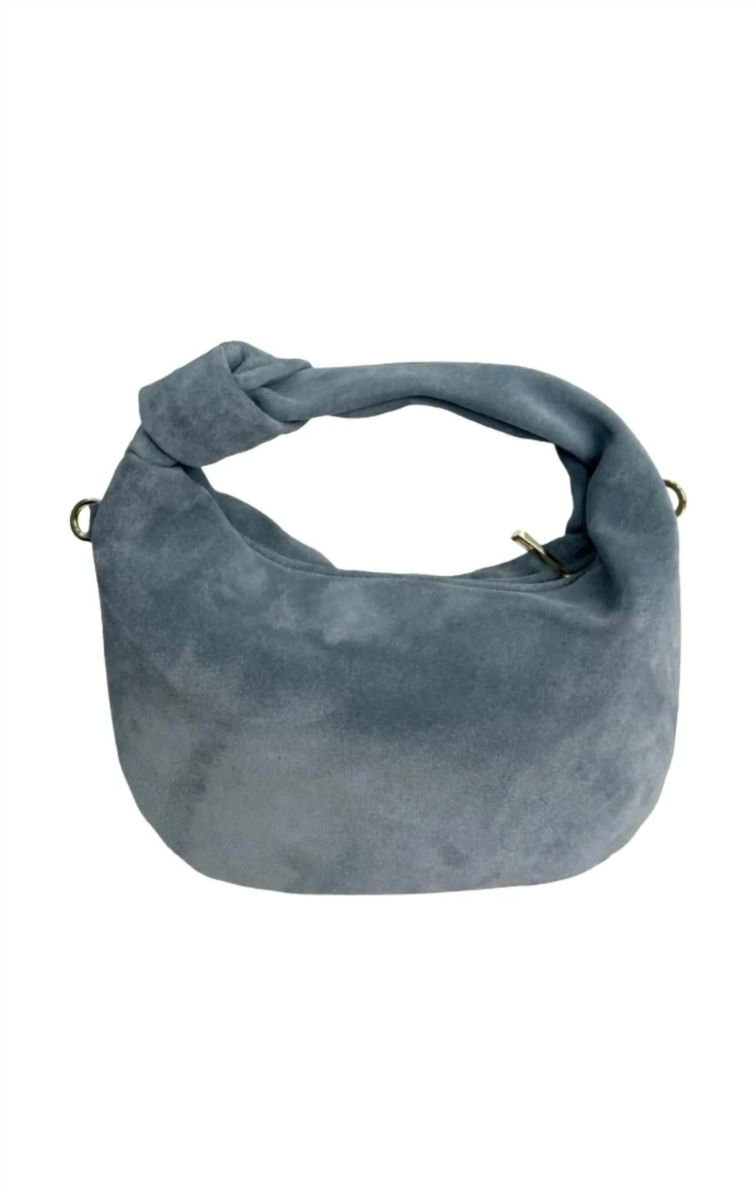 Two Amicis - Women's Knot That Suede Bag