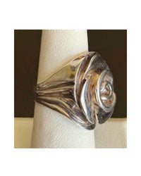 P & K Jewelry Women's Sterling Rose Ring in silver - women's jewelry - detail view