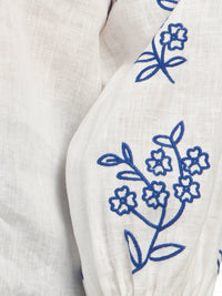 Elie Tahari - Embroidered Button Down Shirt