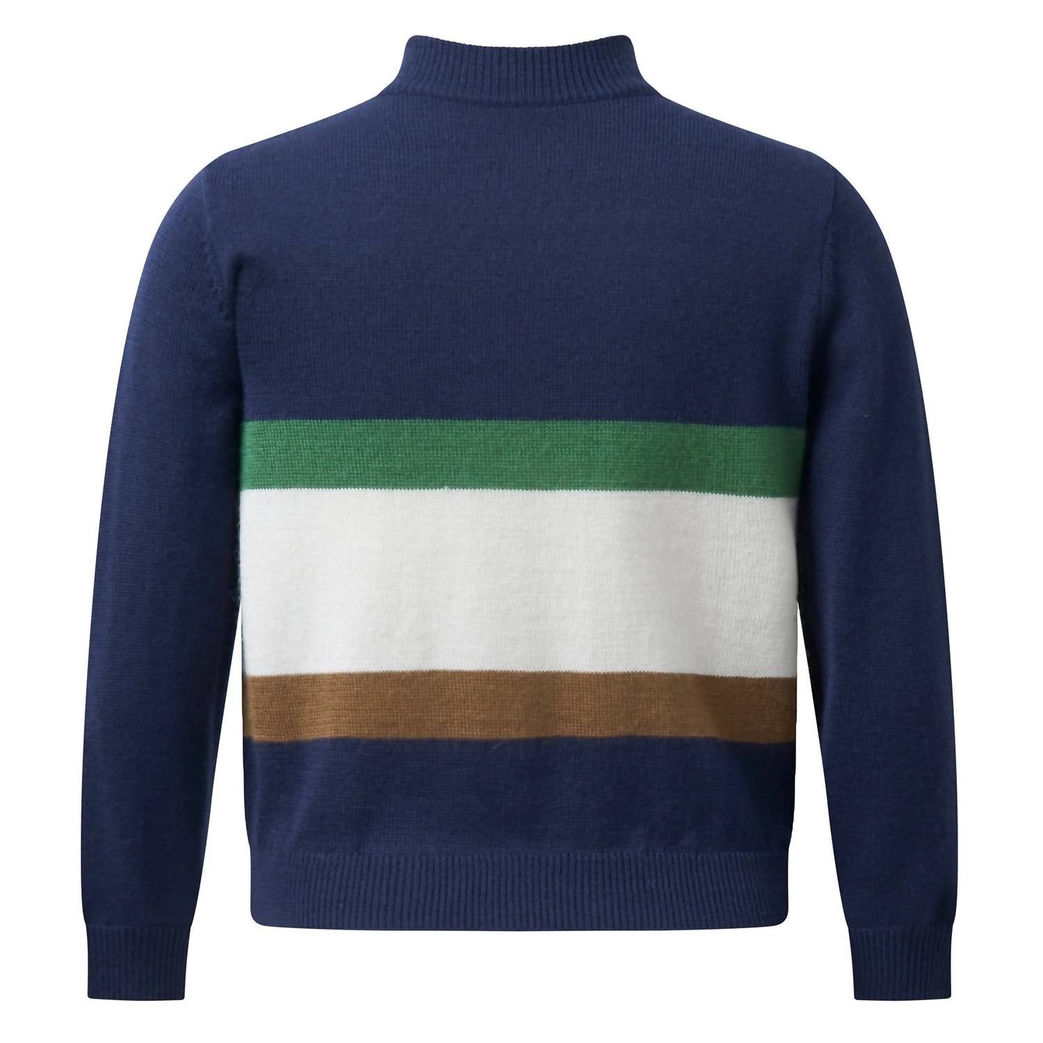 Rachel Riley - Kid's Stripe Half-zip Sweater