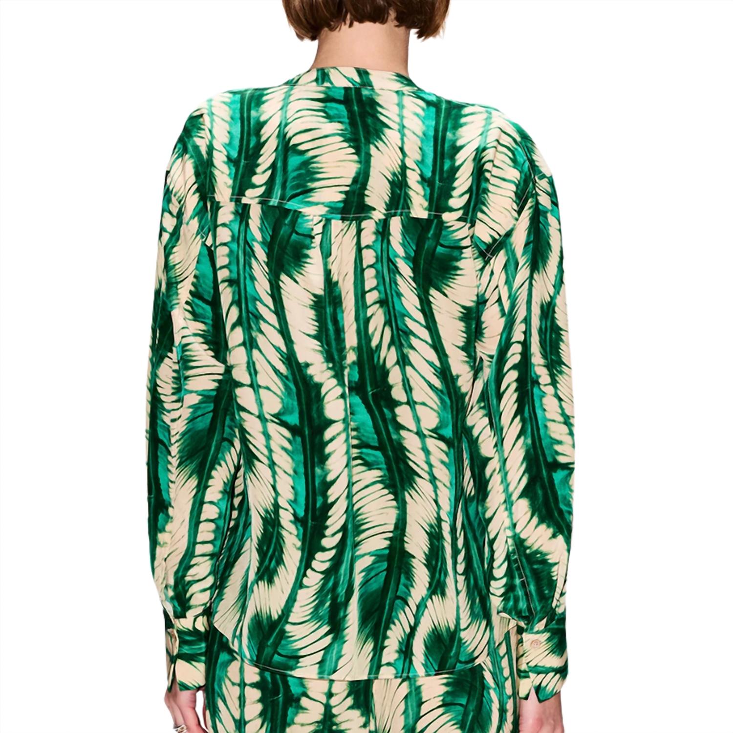 Ulla Johnson Women's Nahir Blouse in acacia - women's blouse - detail view