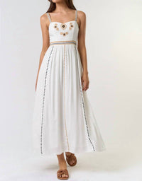 Lalavon - Embroidered Maxi Dress