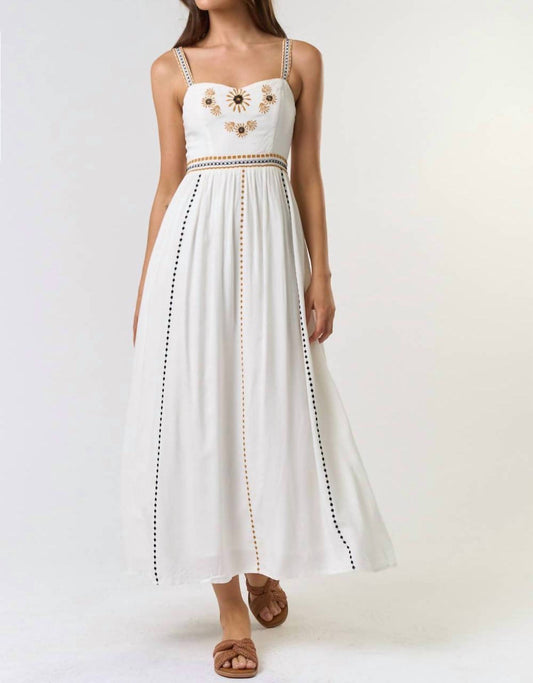 Lalavon - Embroidered Maxi Dress