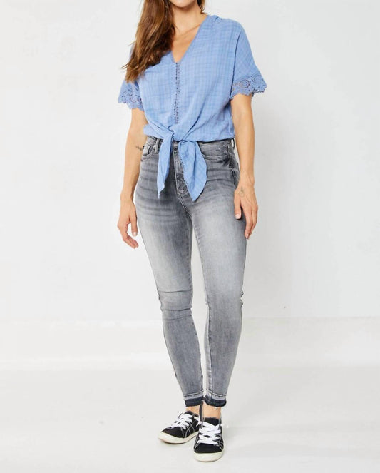 Judy Blue - High Waist Tummy Control Release Hem Skinny Jeans