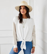 Karen Kane - Chiara Contrast Tie Top