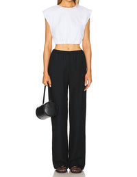 A.L.C. - Billie Sleeveless Cropped Crew Neck T-shirt