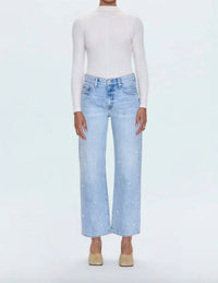 Pistola - Women's Lexi Mid Rise Bowed Straight Denim