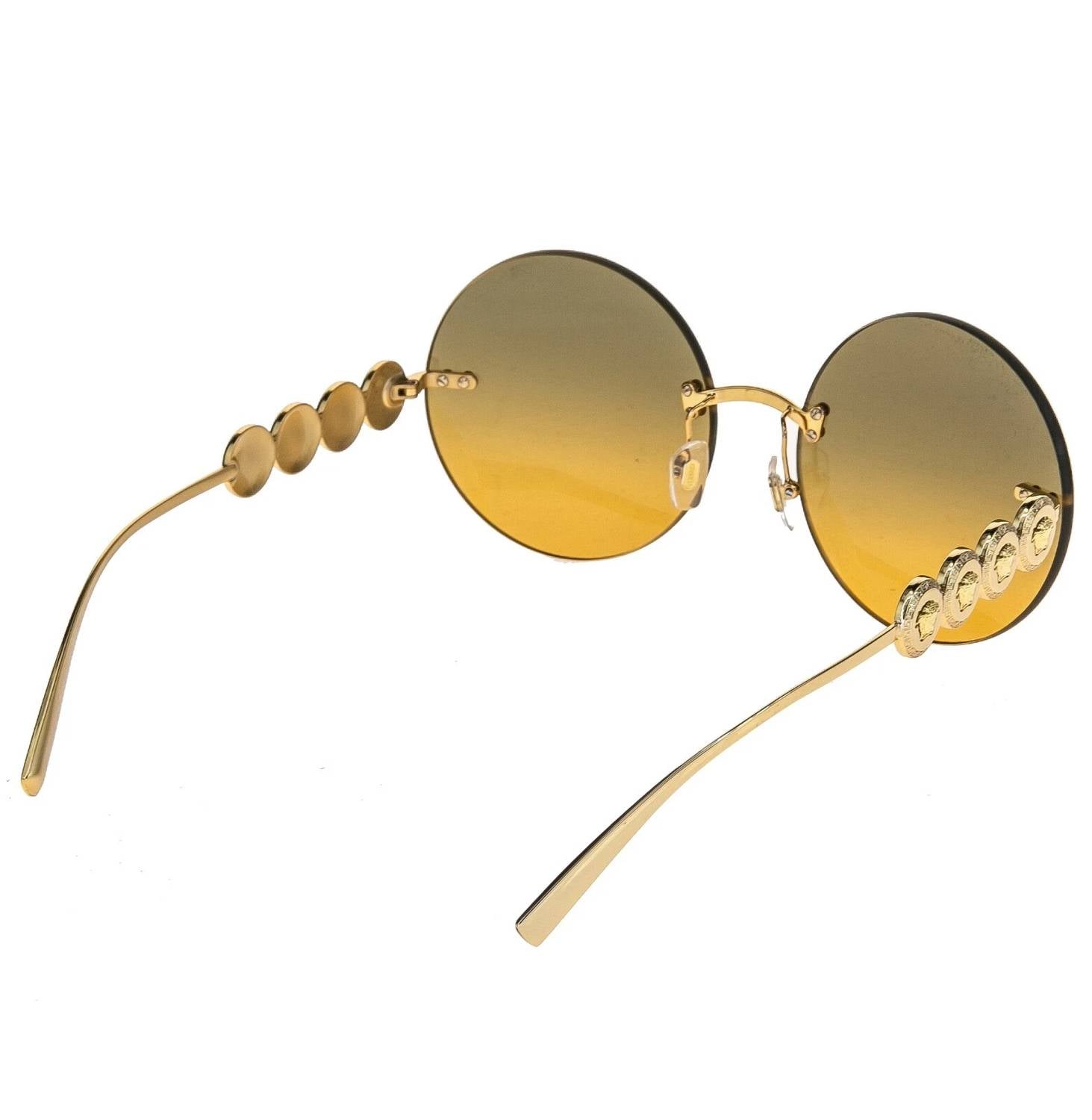 Versace - Women's Ve2214 Medusa Rimless Round Non-polarized Sunglasses