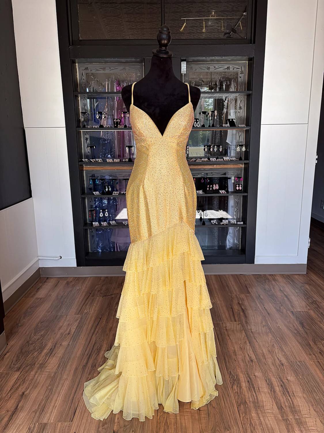 Sherri Hill - Women's Mermaid Spaghetti Straps Dress