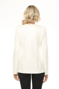 Joseph Ribkoff - Crossover Front V-neck Jacket